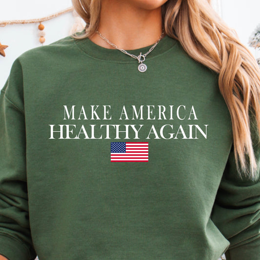 Make America Healthy Again  Gildan Crewneck Sweatshirt