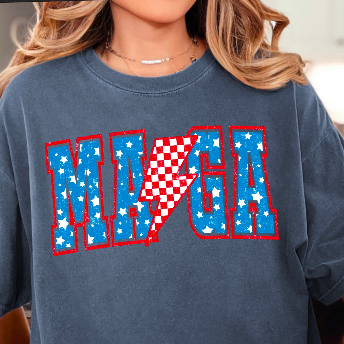 MAGA Stars Comfort Color Graphic Tee