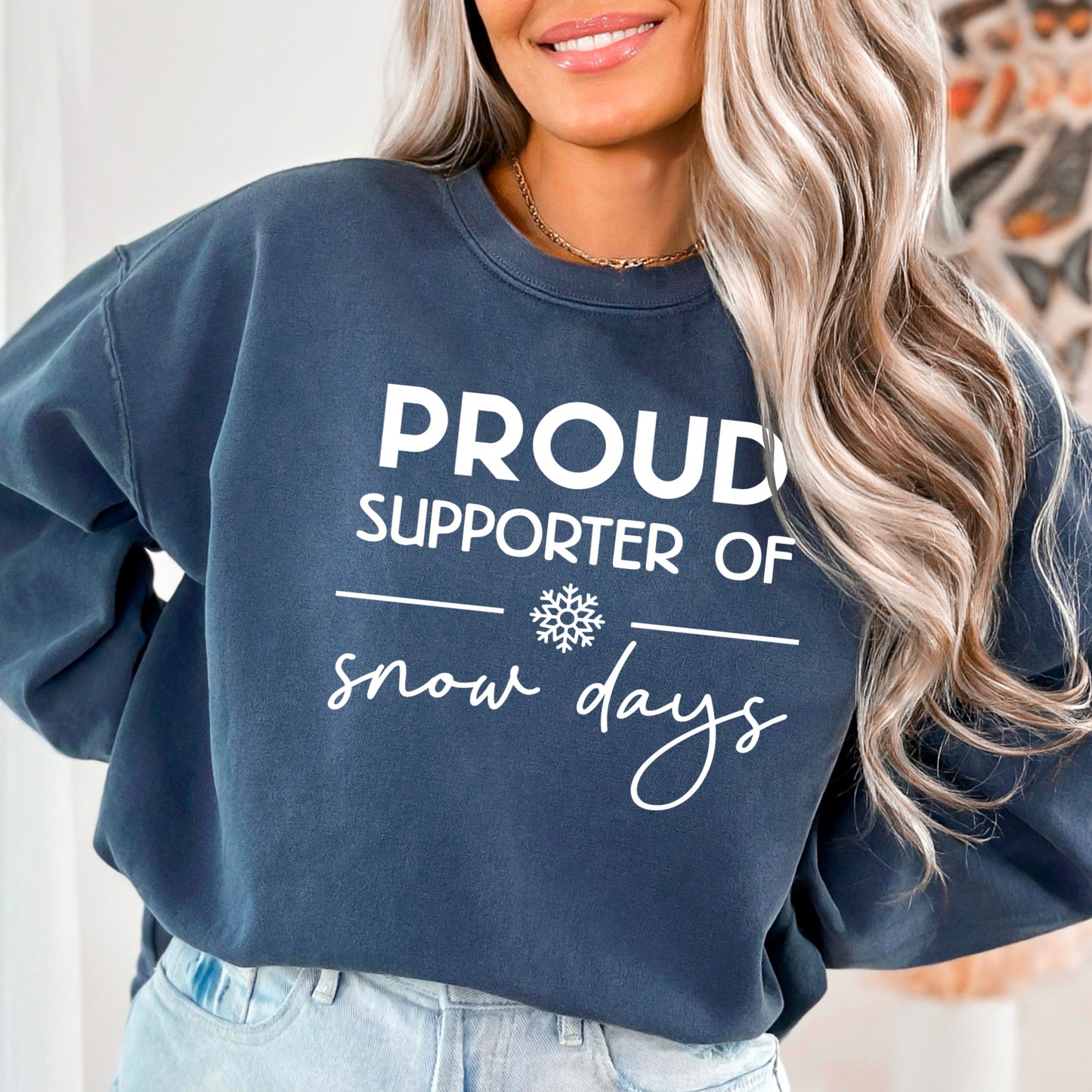 Proud Supporter Of Snow Days Screen Print Transfer