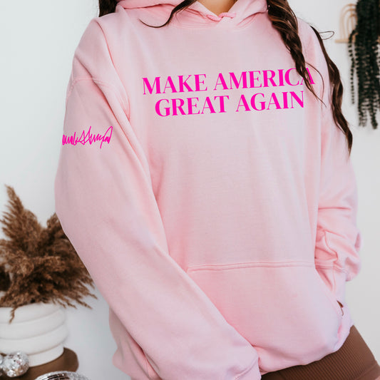 Make America Great Again Pink  Hoodie