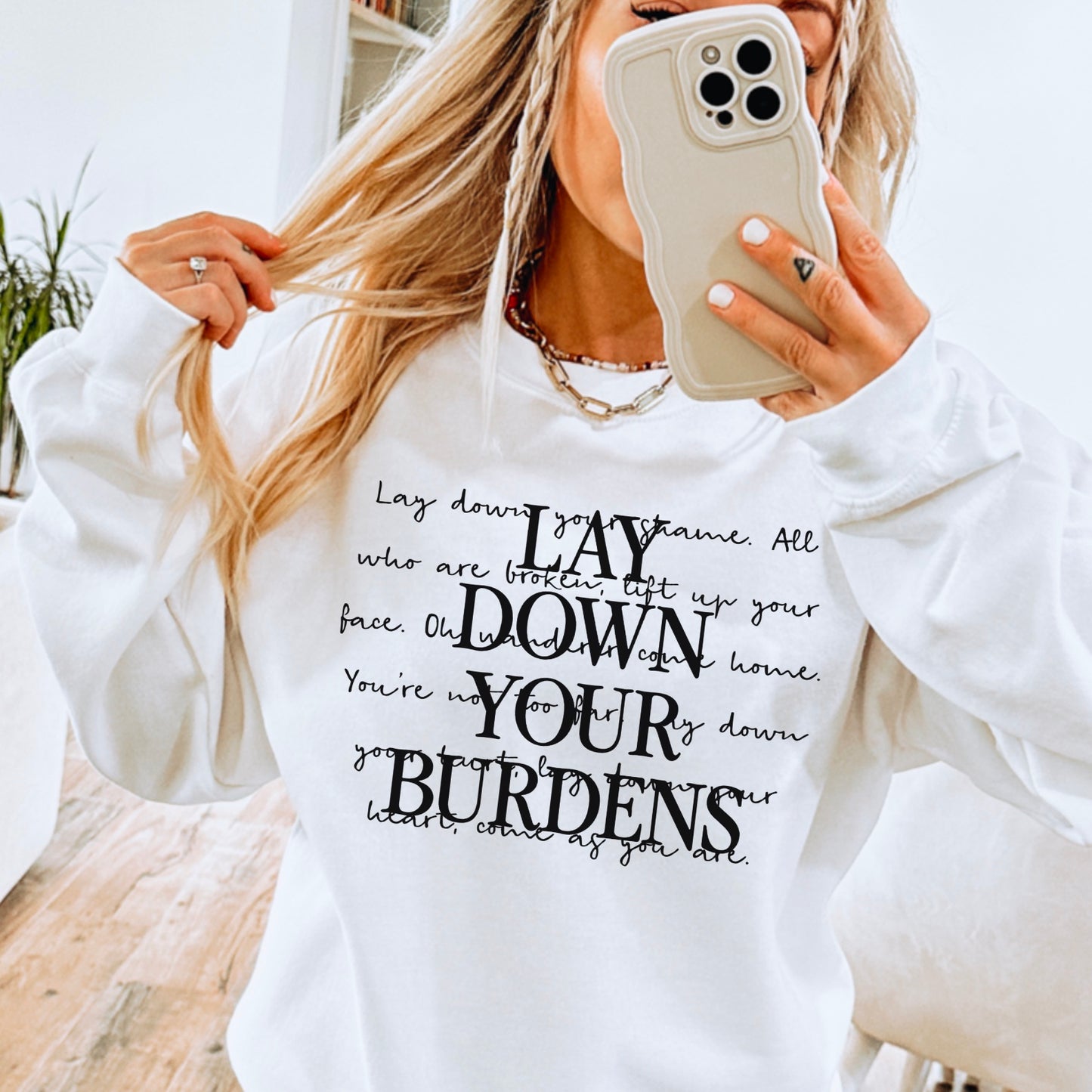 Lay Down Your Burdens Screen Print Transfer