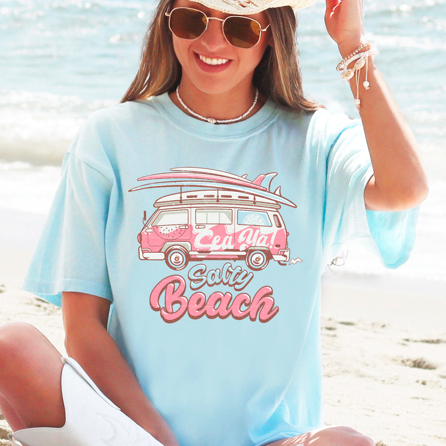 See Ya Salty Beach Comfort Color Graphic Tee